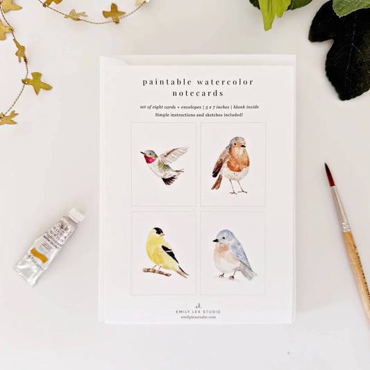 BIRDS PAINTABLE WATERCOLOUR SET