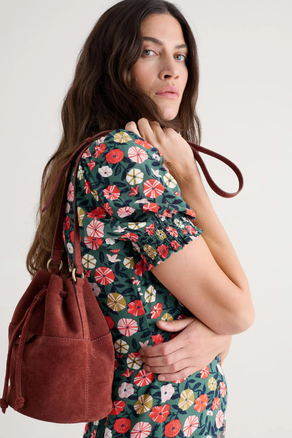 BRIDGET DRESS - WINDING PETUNIAS GROVE