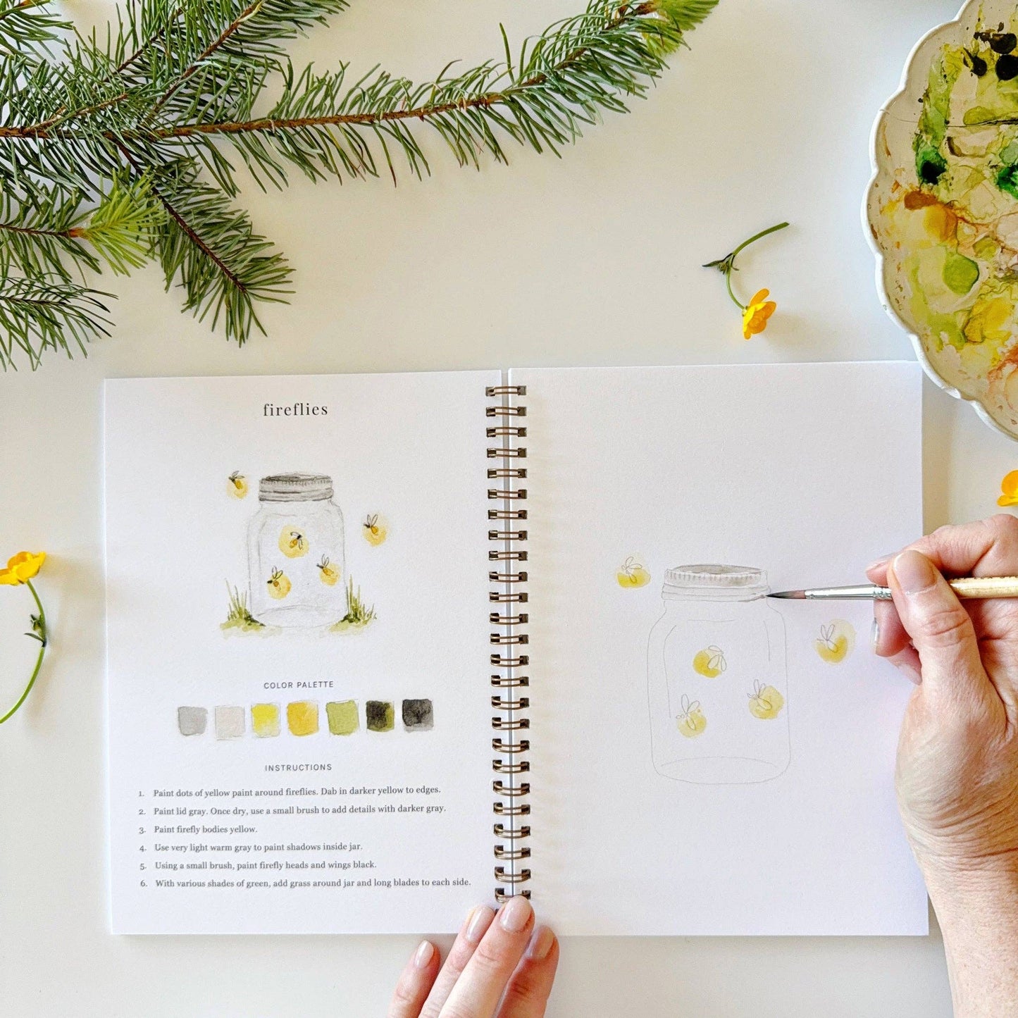 CAMPING WATERCOLOUR WORKBOOK