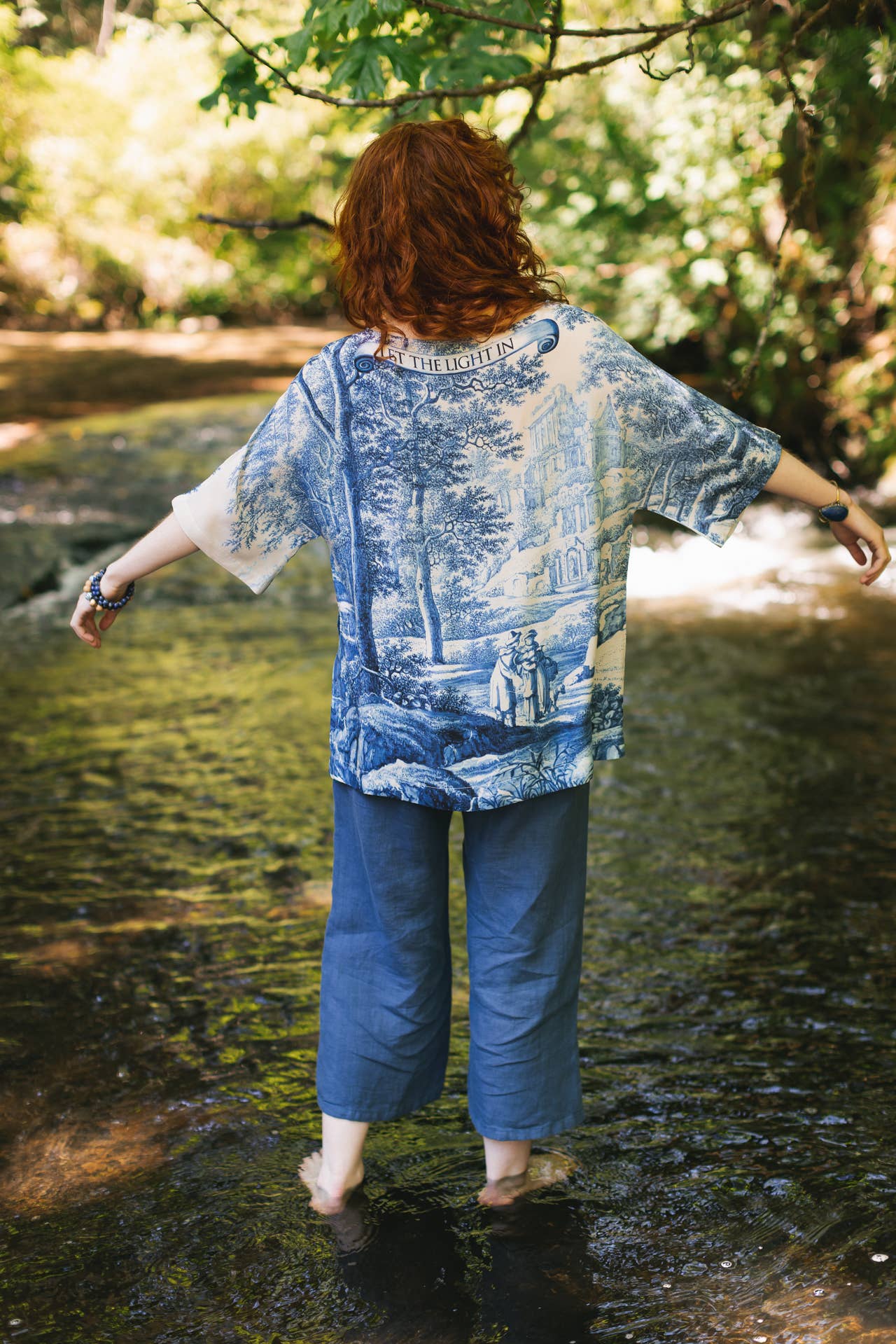 LET THE LIGHT IN BAMBOO LUX TEE TUNIC SHIRT