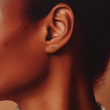 Load image into Gallery viewer, RED DRESS FAIRY CRYSTAL GEM EARRINGS