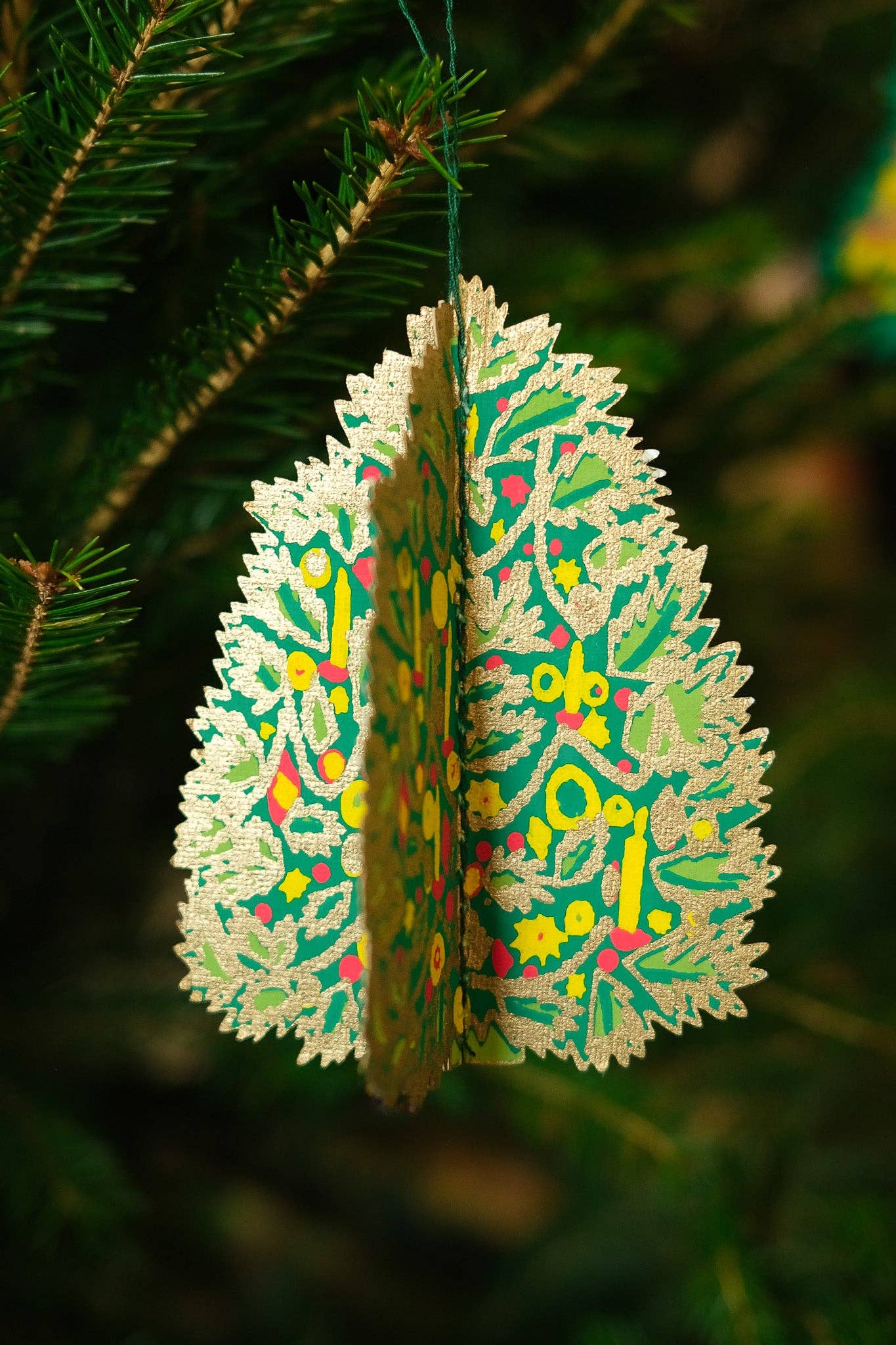 DECORATED TREES PAPER ORNAMENT
