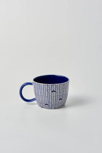 BLUE WEAVE MUG - SET 2