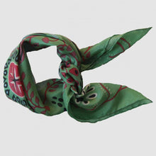 Load image into Gallery viewer, SILK GREEN MINI MARUSHKA SCARF