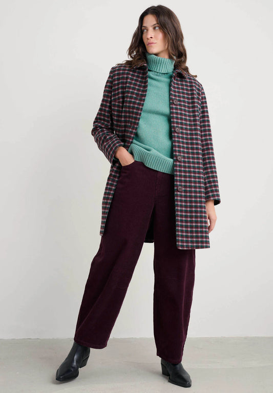 WOOD CABIN COAT - TARAN DARK HELLEBORE