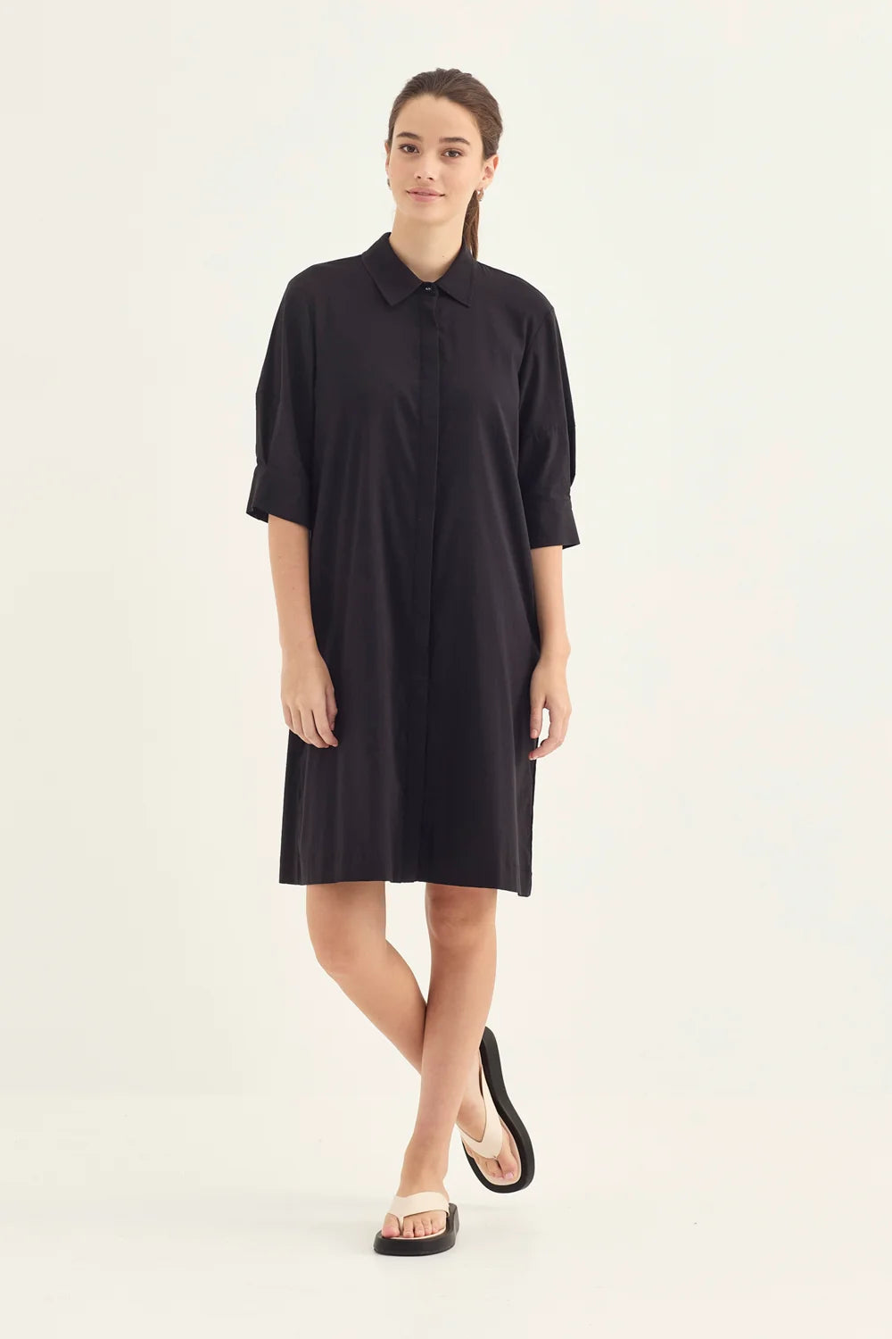 ACROBAT NORI DRESS - FRENCH INK