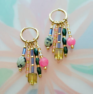 STEVIE BEADED CHARM EARRINGS