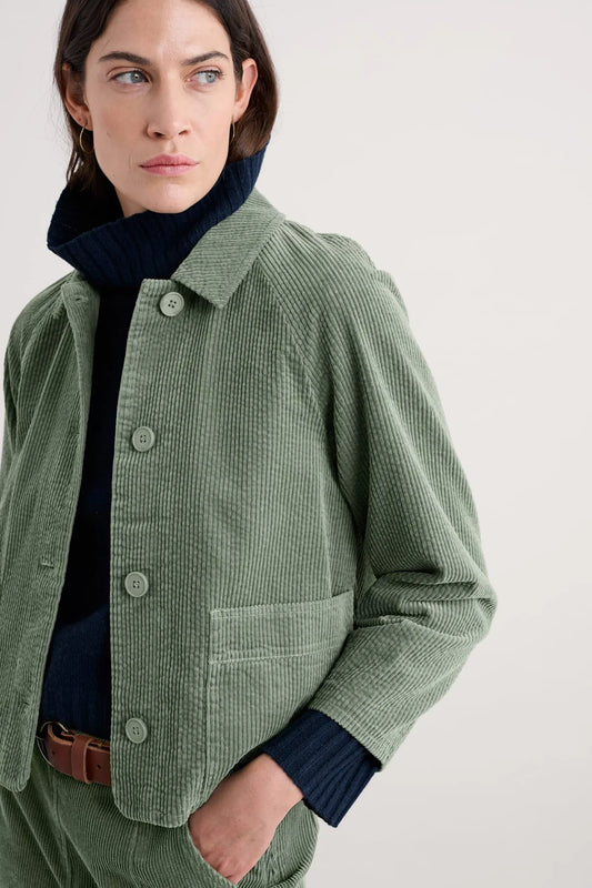 OCEAN MIST JACKET - DUSKY GREEN