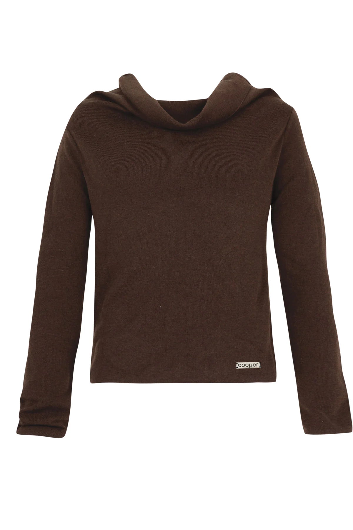 BARE YOUR SHOULDER TOP - CHOCOLATE