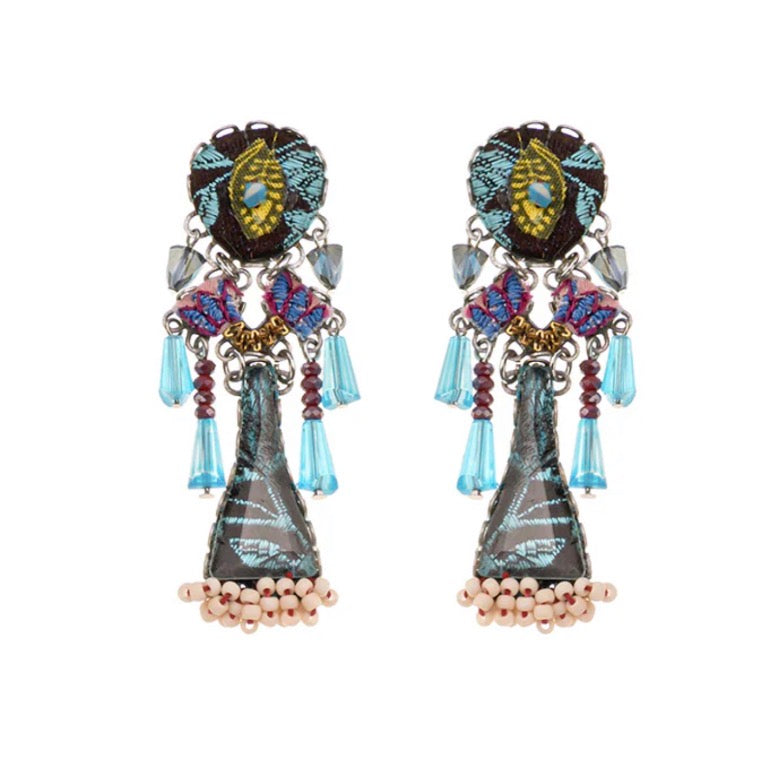 STAR DESIGNER BEADED EARRINGS - SUMMER SKIES SET