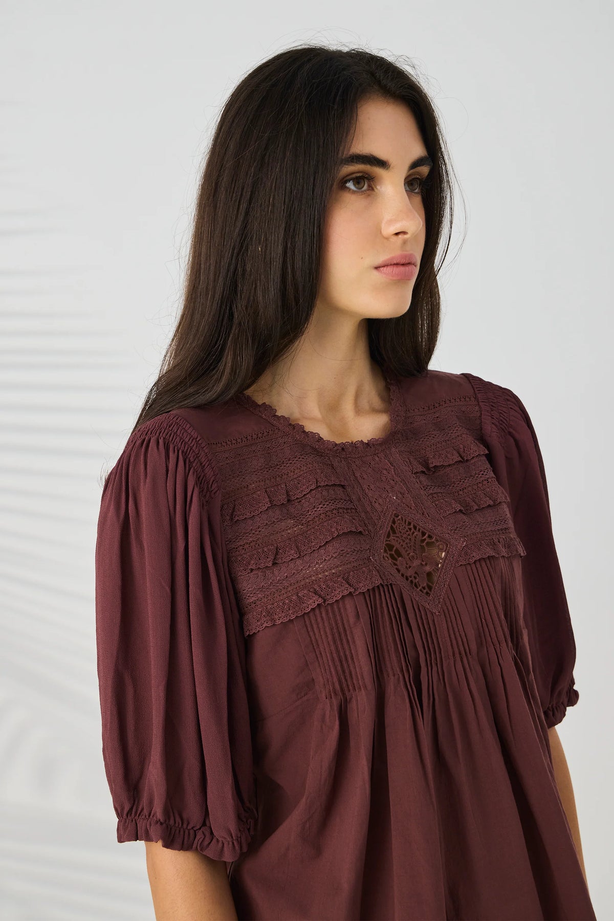 CHANTILLY TOP - BERRY