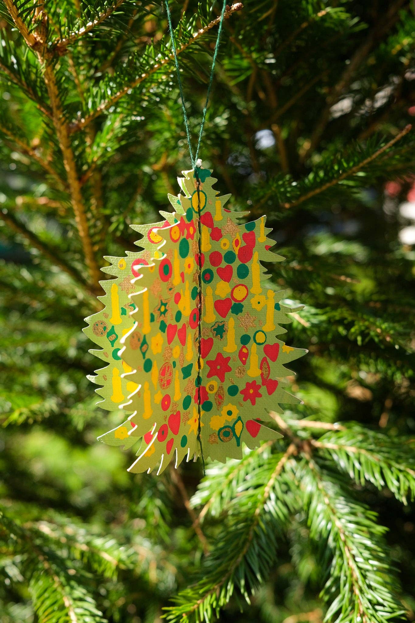 DECORATED TREES PAPER ORNAMENT