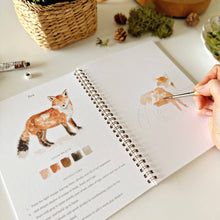 Load image into Gallery viewer, WOODLAND WATERCOLOUR WORKBOOK