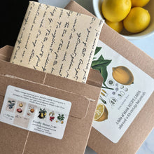 Load image into Gallery viewer, BOTANICAL RECIPE CARDS - SET 12 WITH BANANA BREAD RECIPE CARD