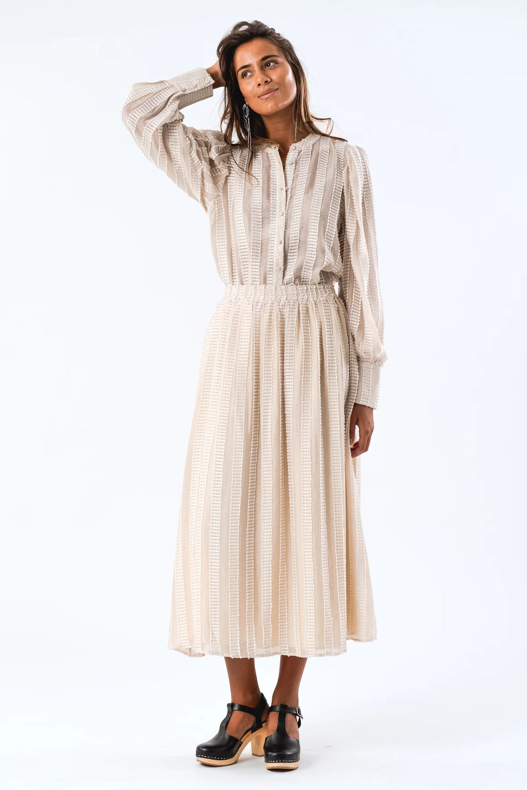 AKANA MAXI SKIRT - CREME
