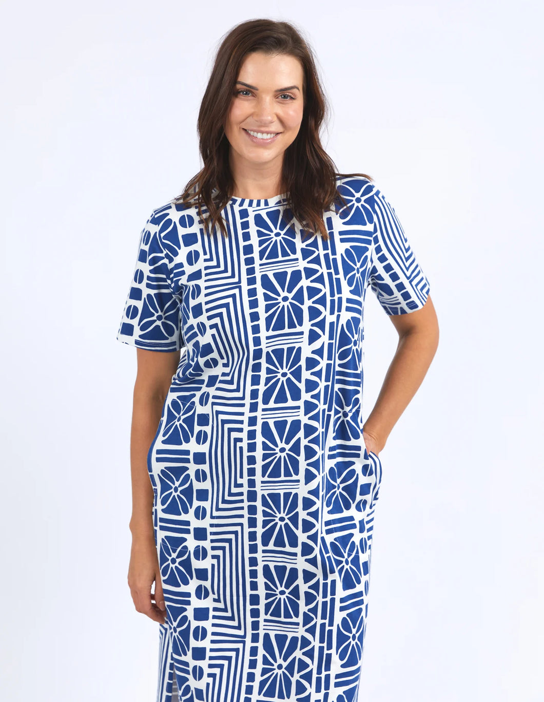 CASABLANCA DRESS - CHINA BLUE