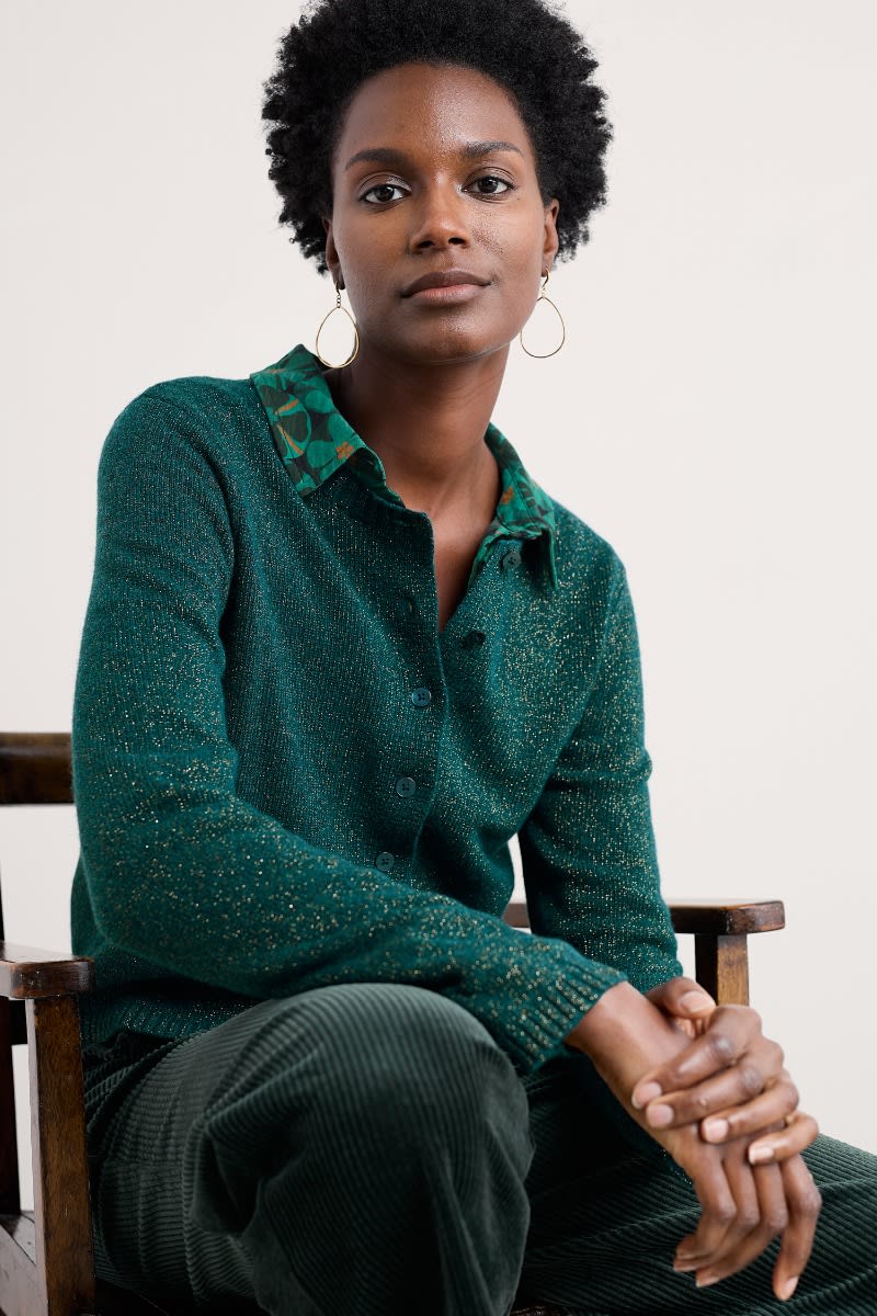 TERN TIDE SPARKLE CARDIGAN - DARK WRECKAGE