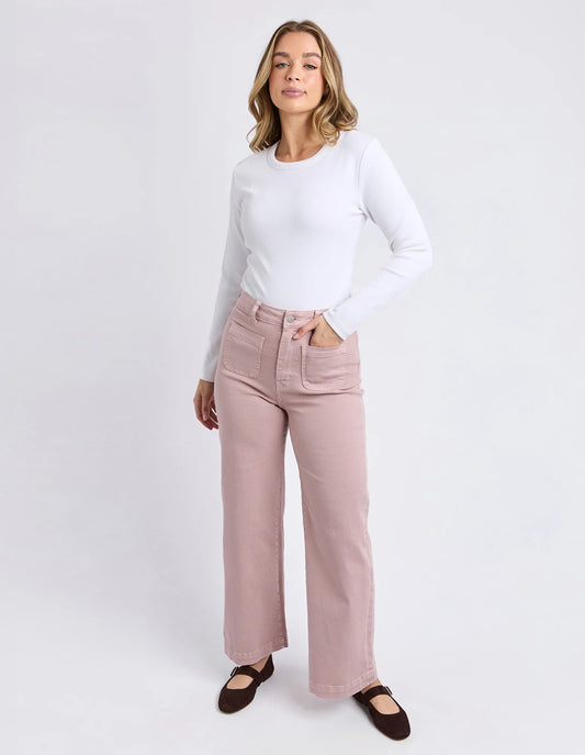 SARAH WIDE LEG JEAN - WOODROSE