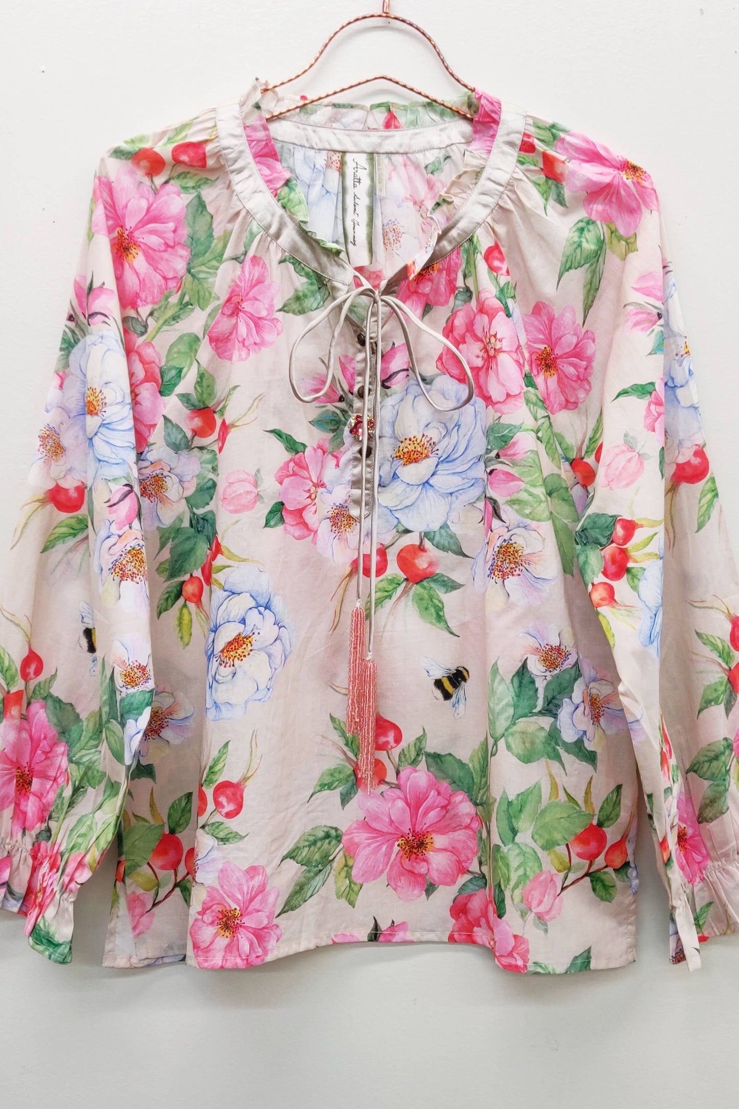 LA VILLE ROSE BLOUSE - IVORY FLORAL