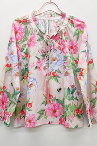 LA VILLE ROSE BLOUSE - IVORY FLORAL