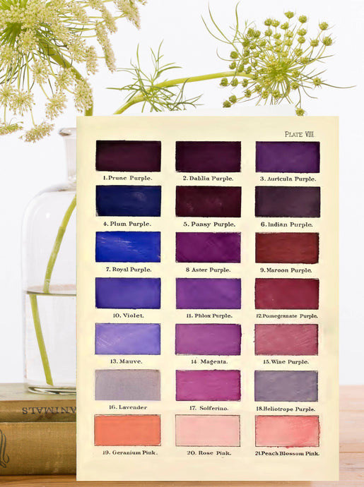 LARGE GREETING CARD - COLOUR CHART NO.3