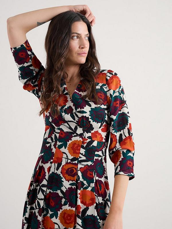 ETTA DRESS - FIGURATIVE FLORAL ARAN