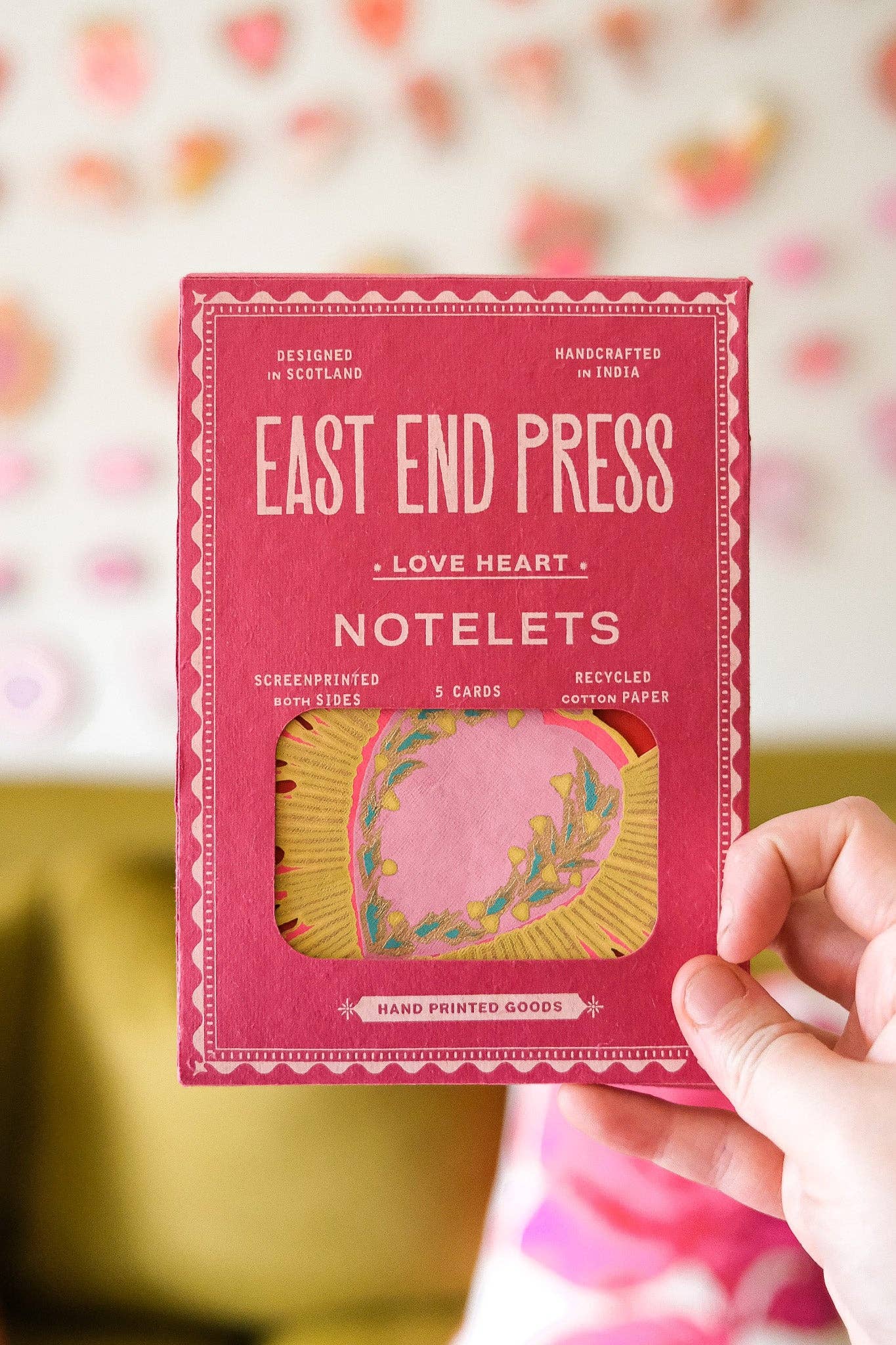 LOVE  HEART NOTECARDS