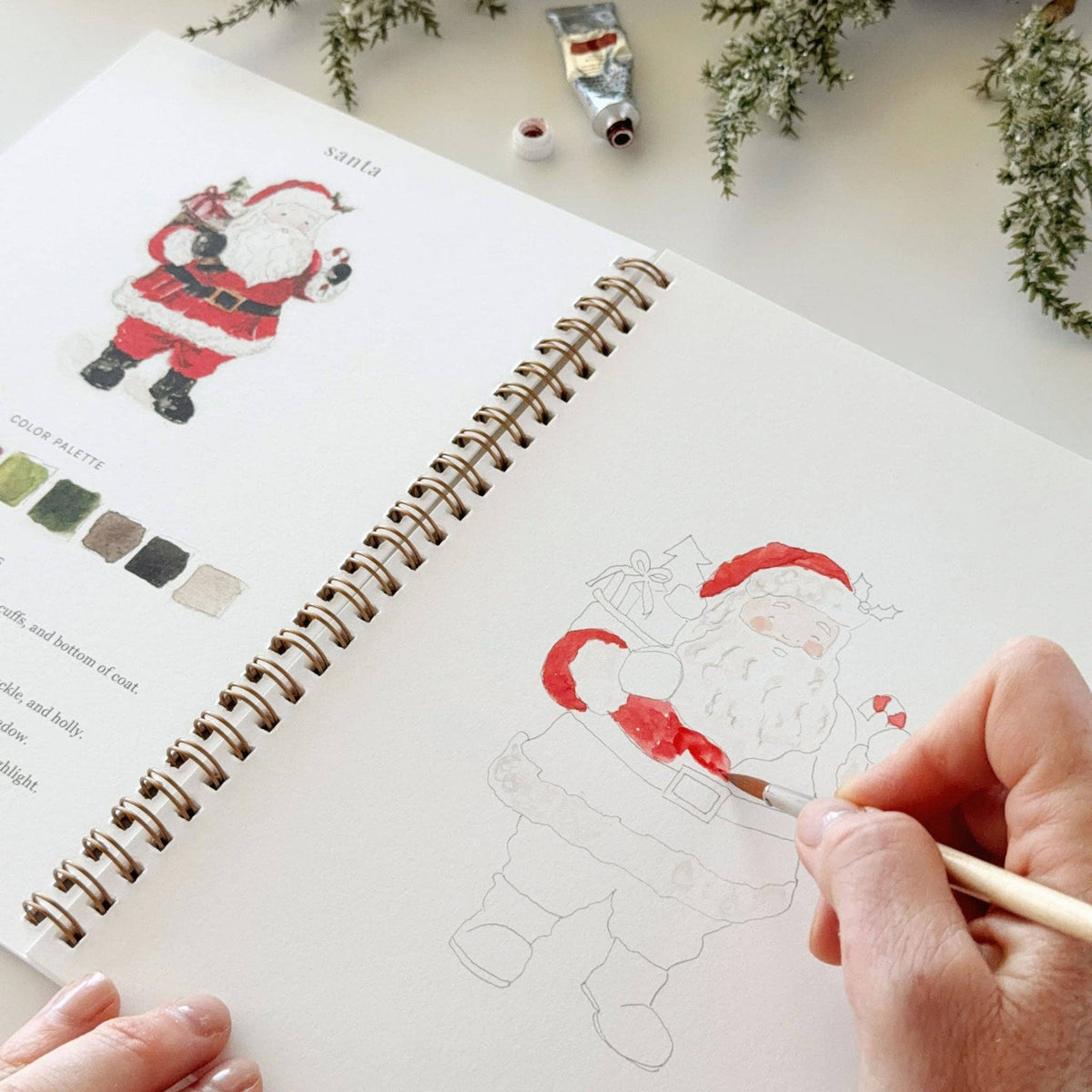 CLASSIC CHRISTMAS WATERCOLOUR WORKBOOK