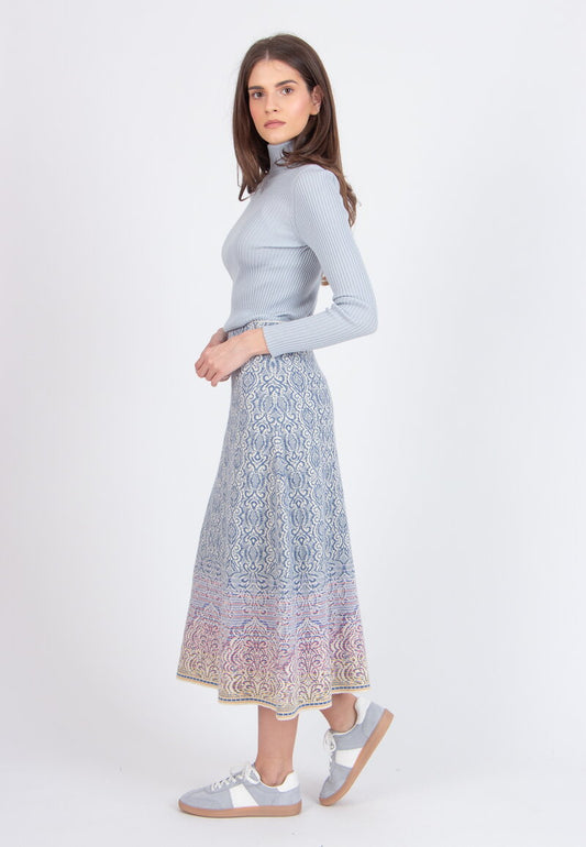 SKIRT ORNAMENT PATTERN - OFF WHITE