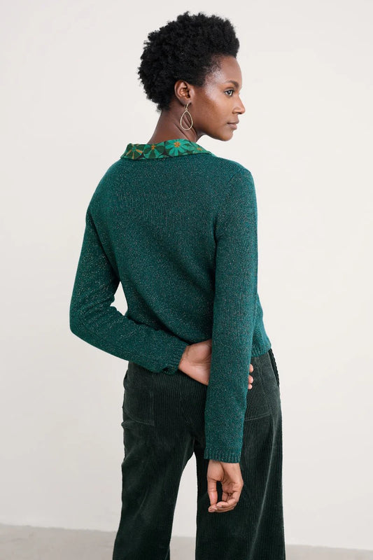TERN TIDE SPARKLE CARDIGAN - DARK WRECKAGE
