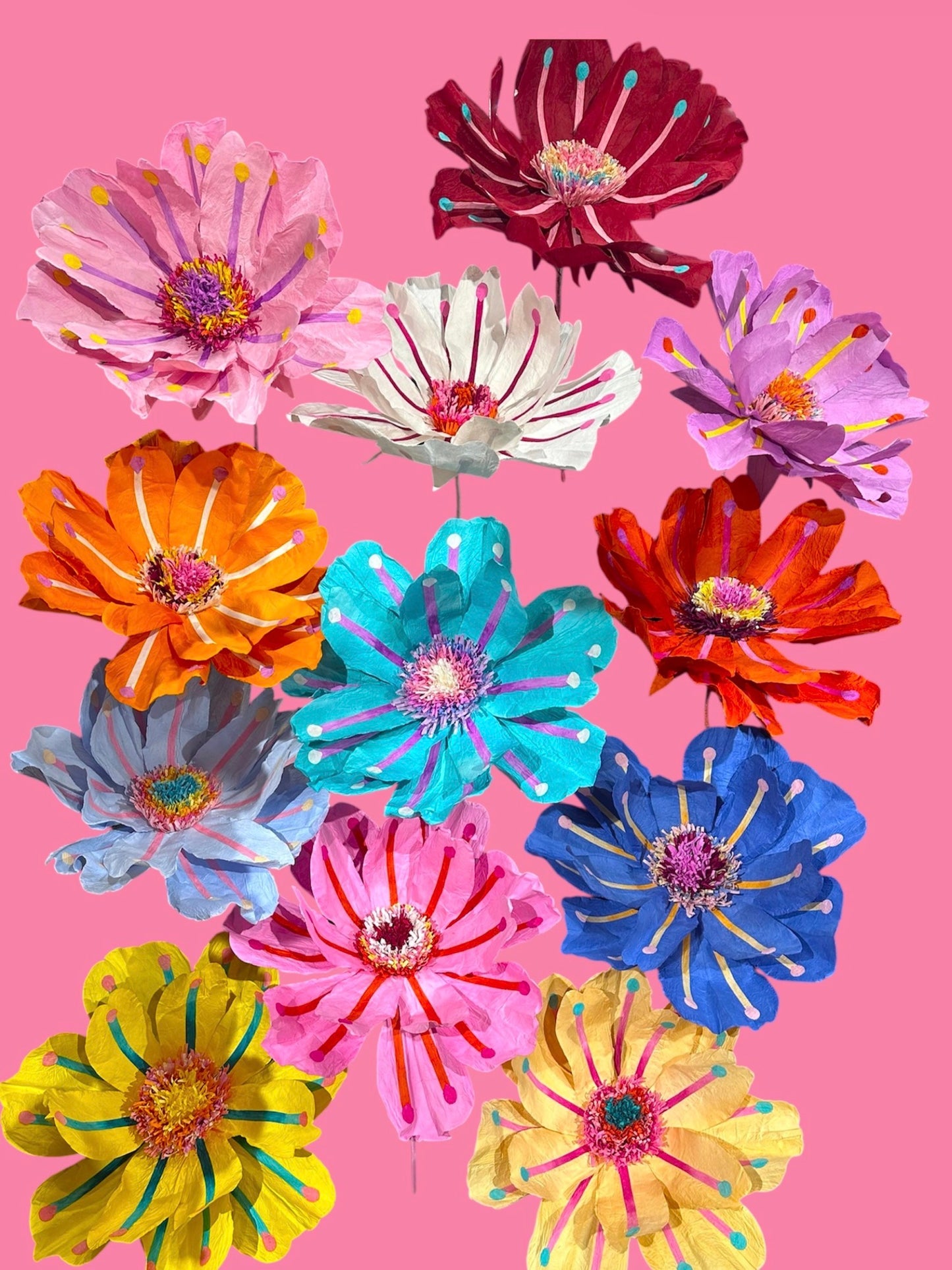 PAPER FLOWER - XL CORAL FLOWER