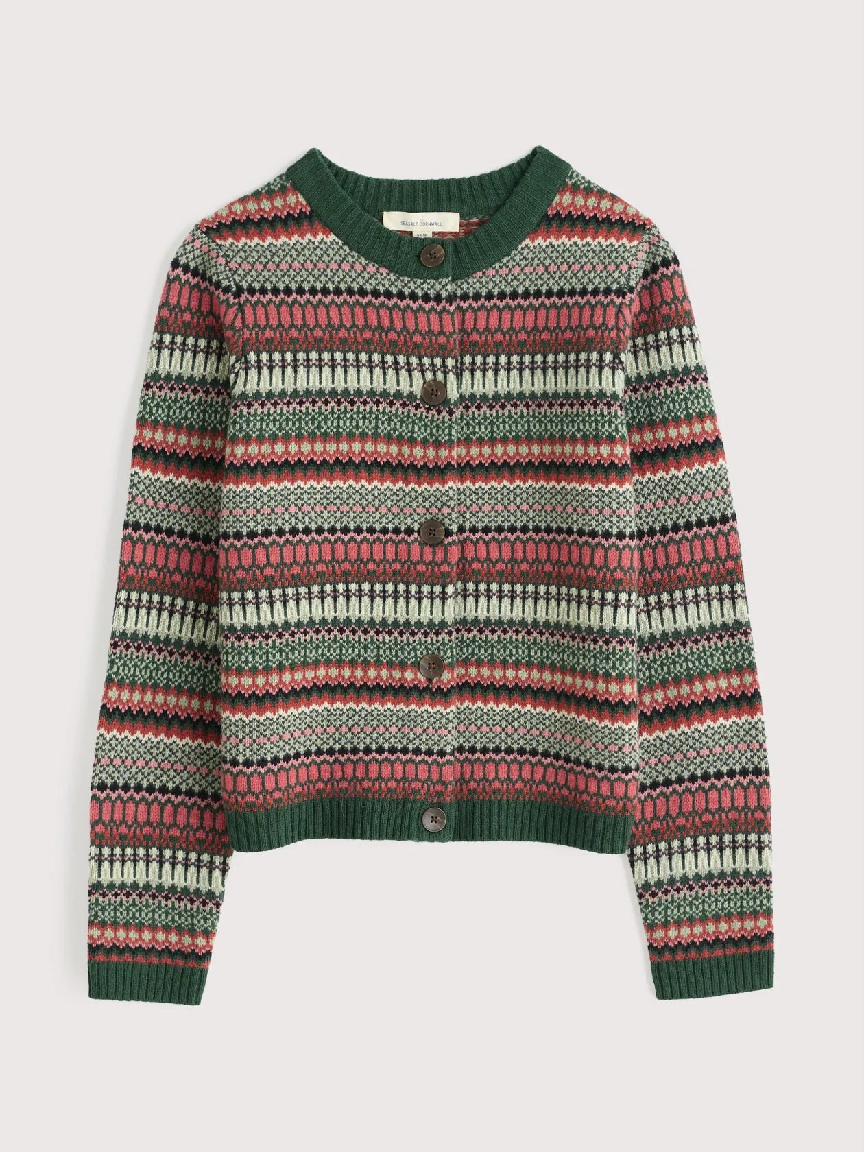 PERCELLA COVE CARDIGAN - WEAVING NEEDLE DARK FORAGE MIX