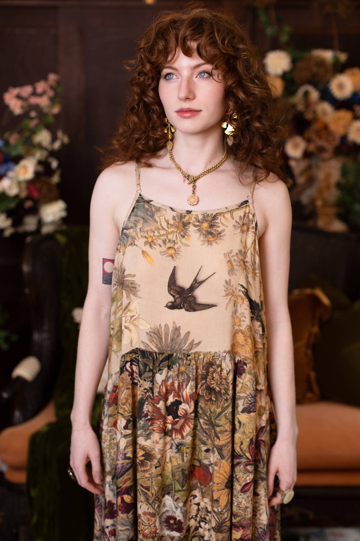 GOLDEN HOUR BOHÉME LONG MAXI SLIP DRESS