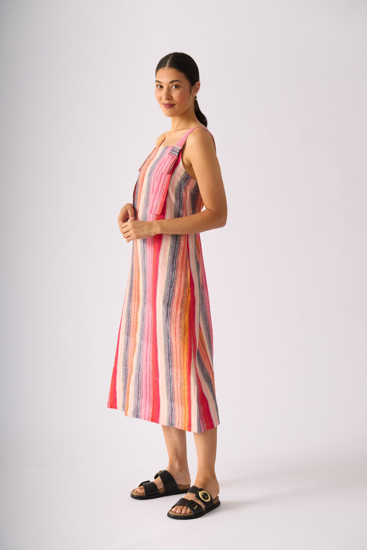 WHY KNOT DRESS - SUNSET STRIPE
