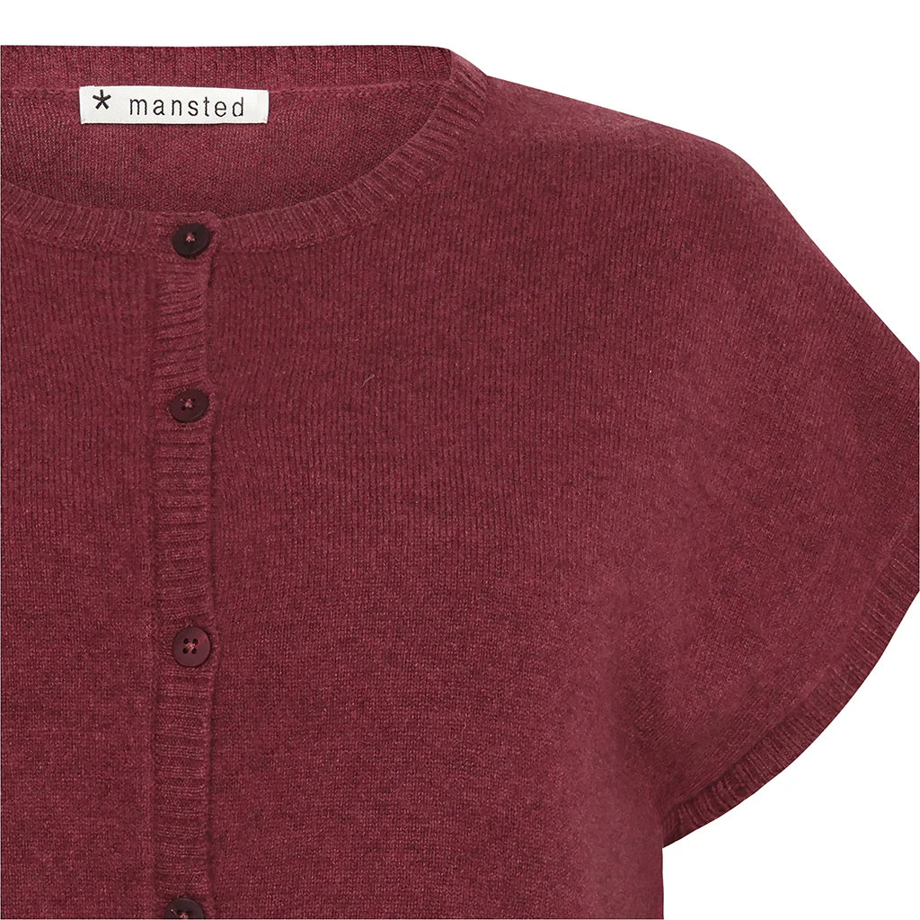 HAIKU YAK BLEND VEST - RUBY