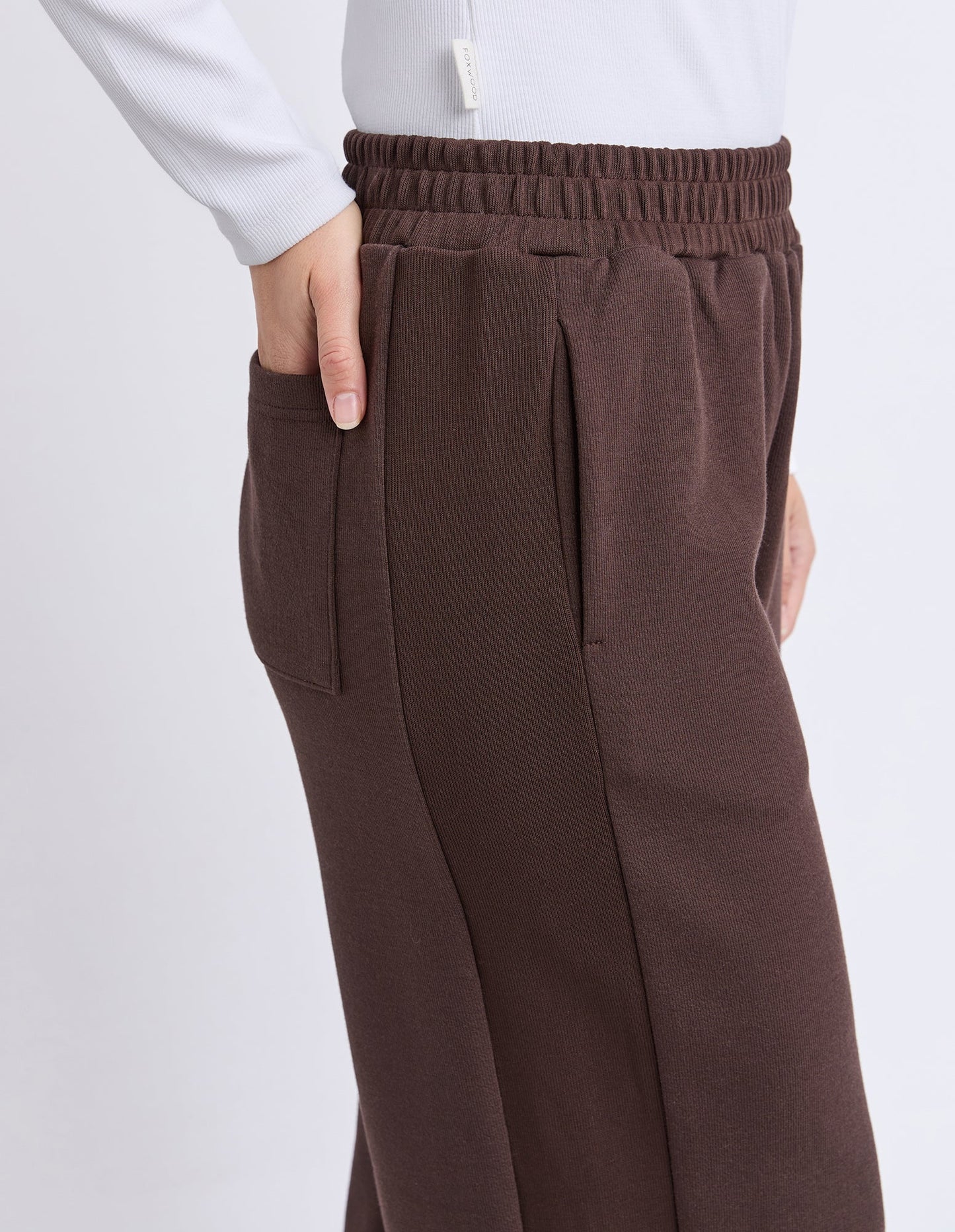 HARPER TRACK PANT - COFFEE BEAN