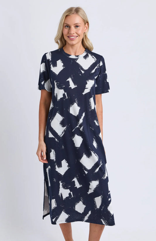 KLEE TEE DRESS - NAVY