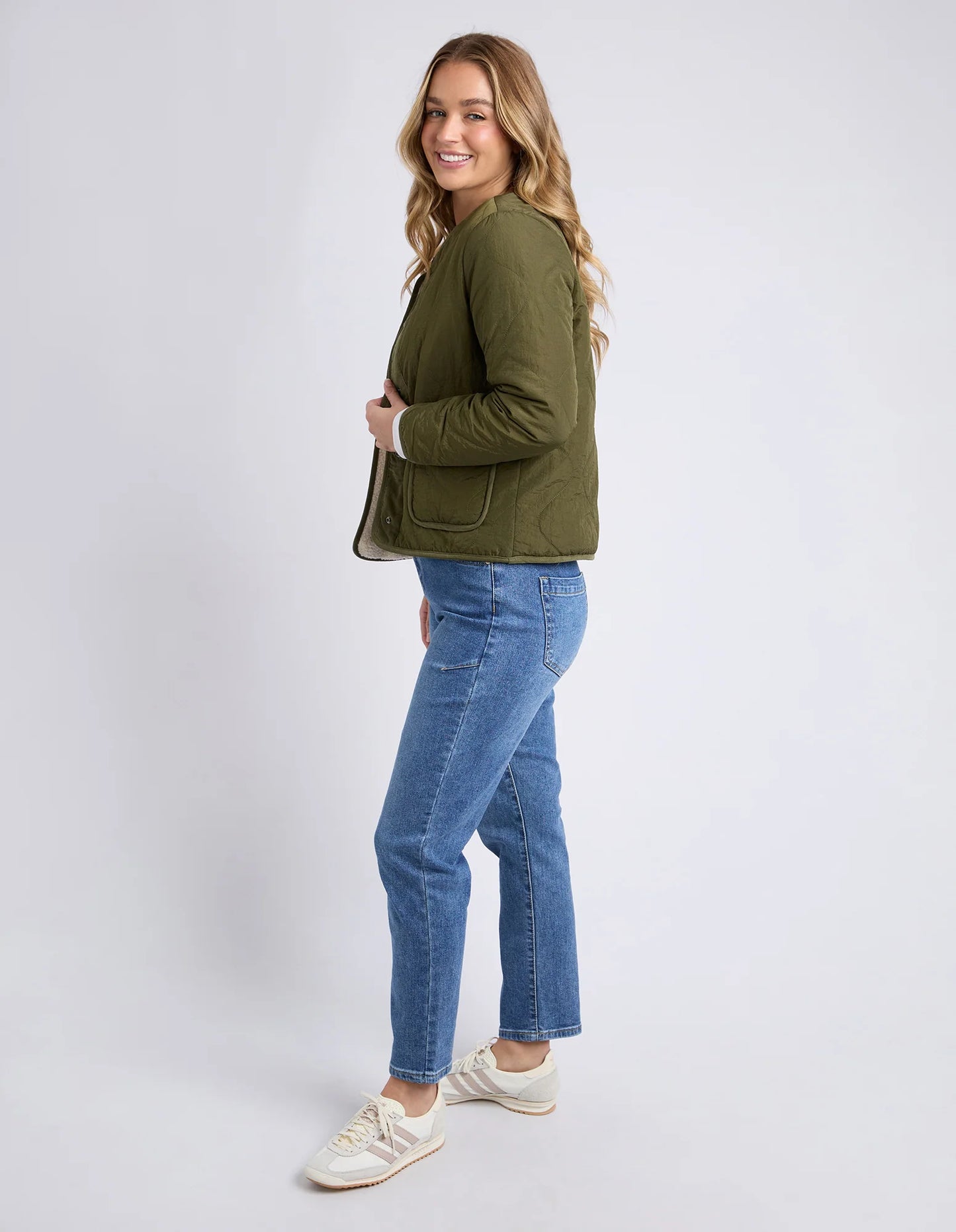 ALBERTA QUILTED JACKET - WINTER MOSS