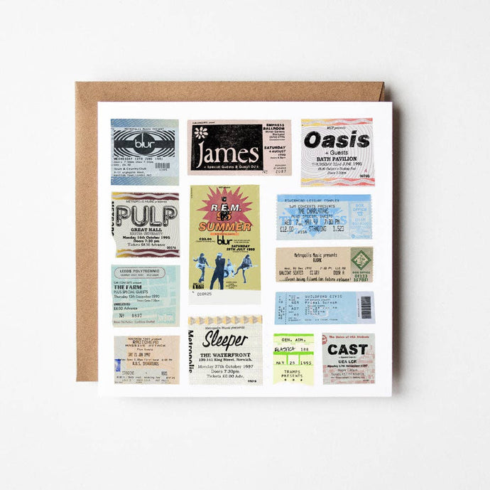 NINETIES - BLANK GREETINGS CARD