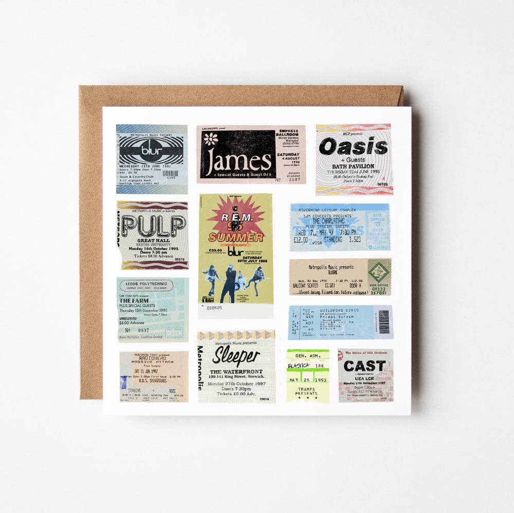 NINETIES - BLANK GREETINGS CARD