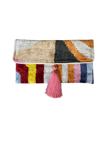 SILK VELVET IKAT CLUTCH - MOD