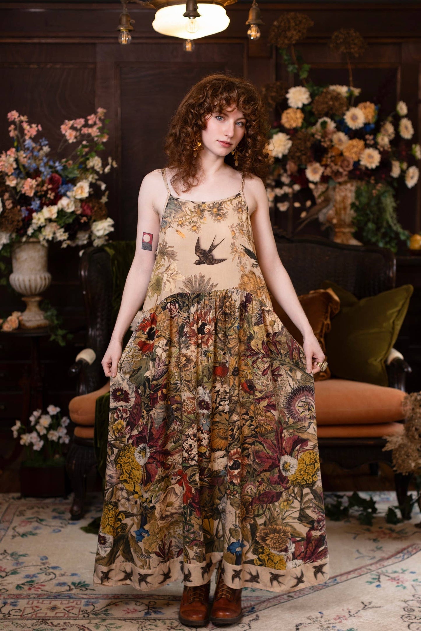 GOLDEN HOUR BOHÉME LONG MAXI SLIP DRESS