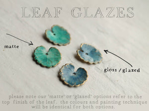 OLIVE WILLOW LEAF EARRINGS