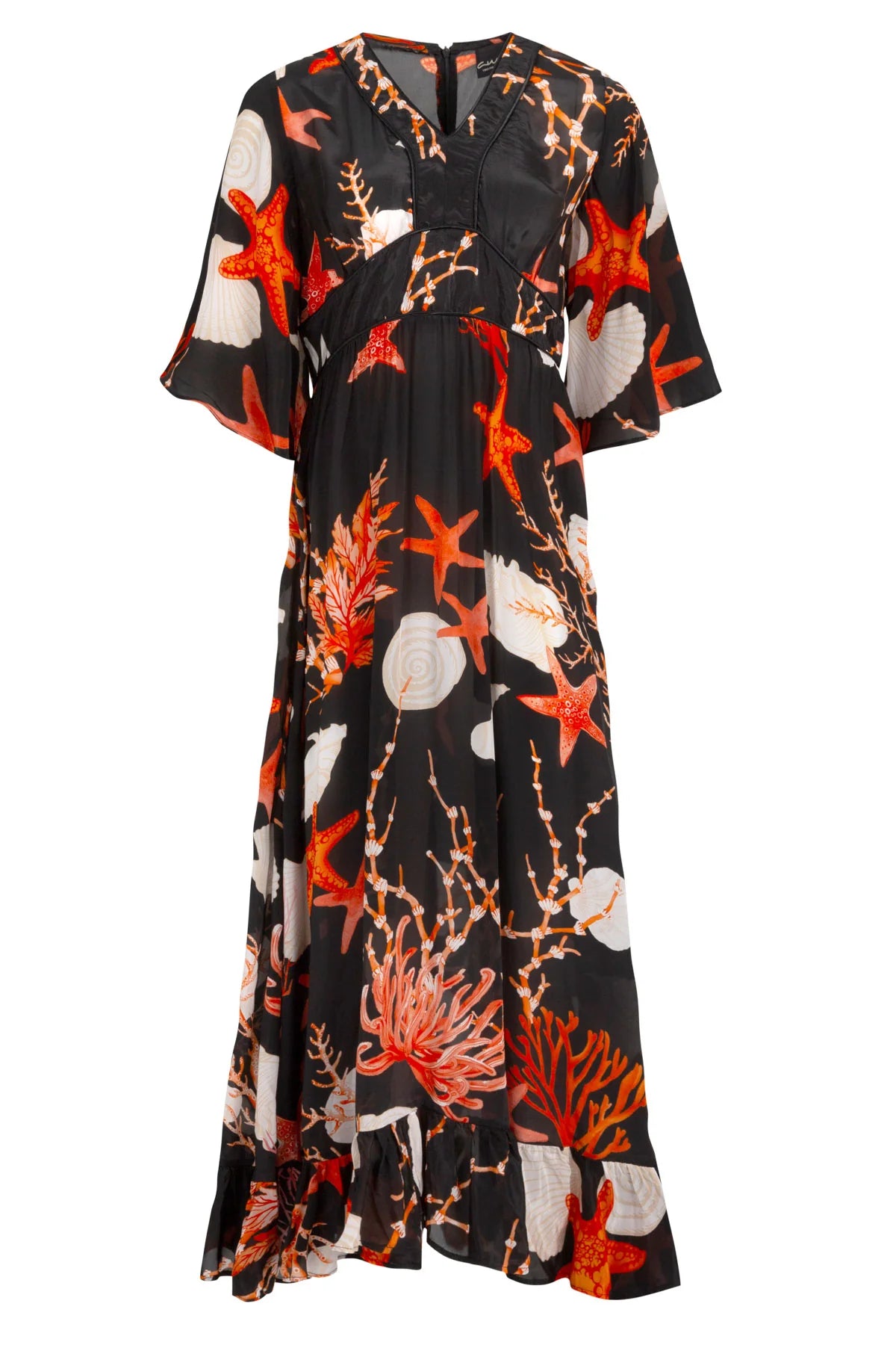 FEELING FIRE DRESS - BLACK SHELLS