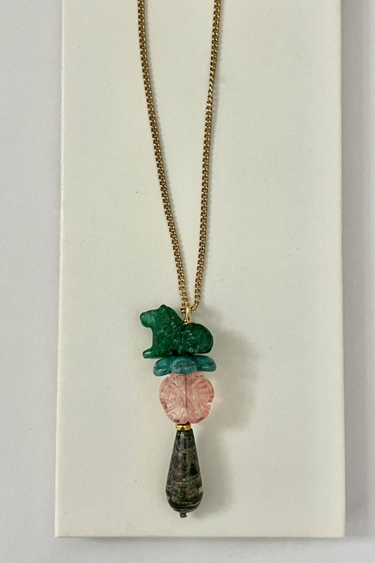 COMPANION TROY NATURAL STONE NECKLACE