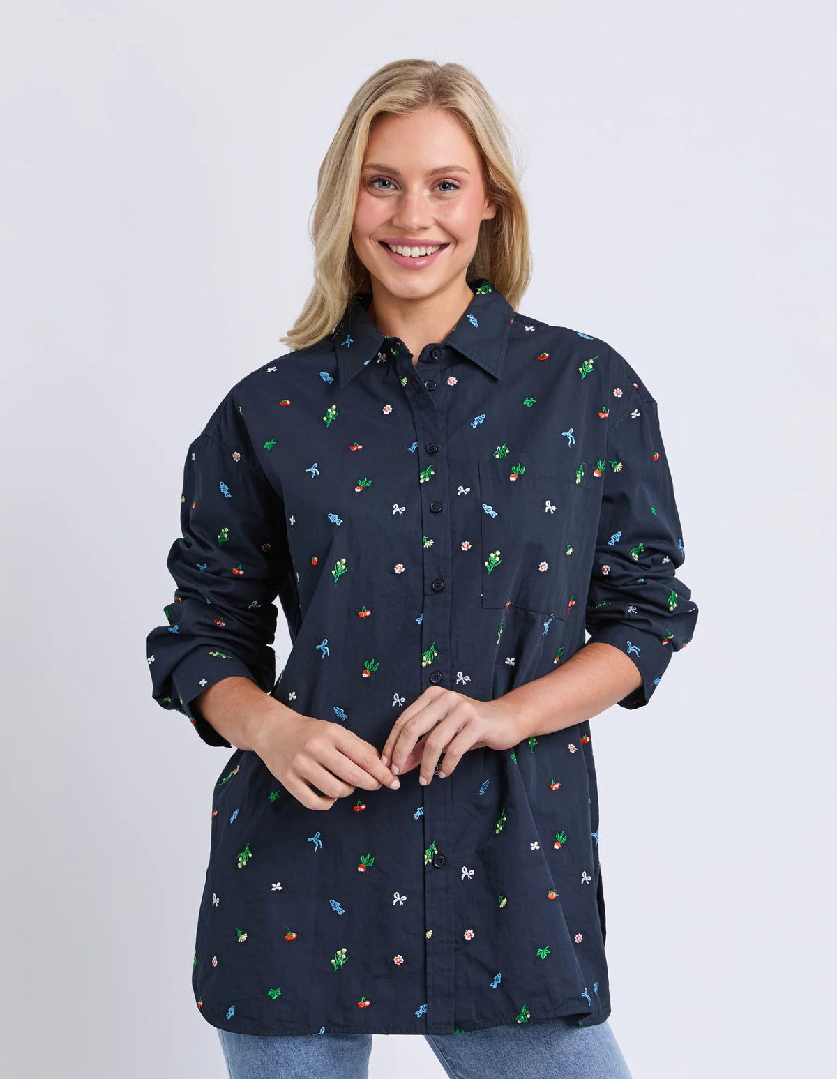 MARKET PICK SHIRT - NAVY