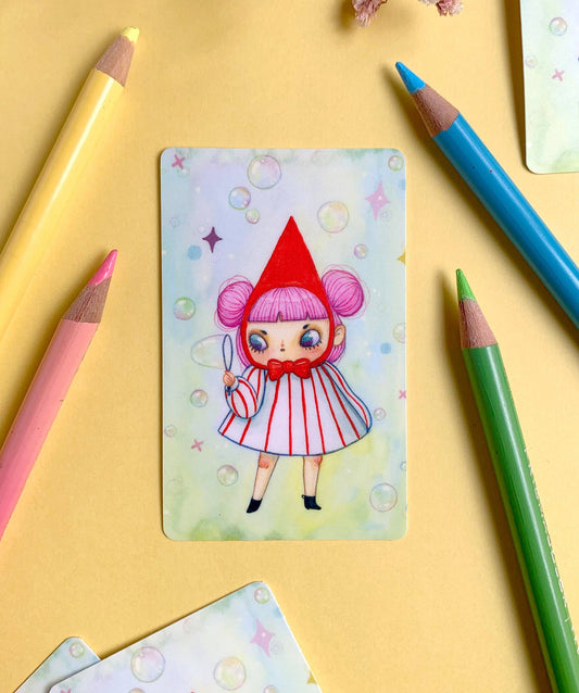 SOAP BUBBLEGUM TRAVEL CARD STICKER