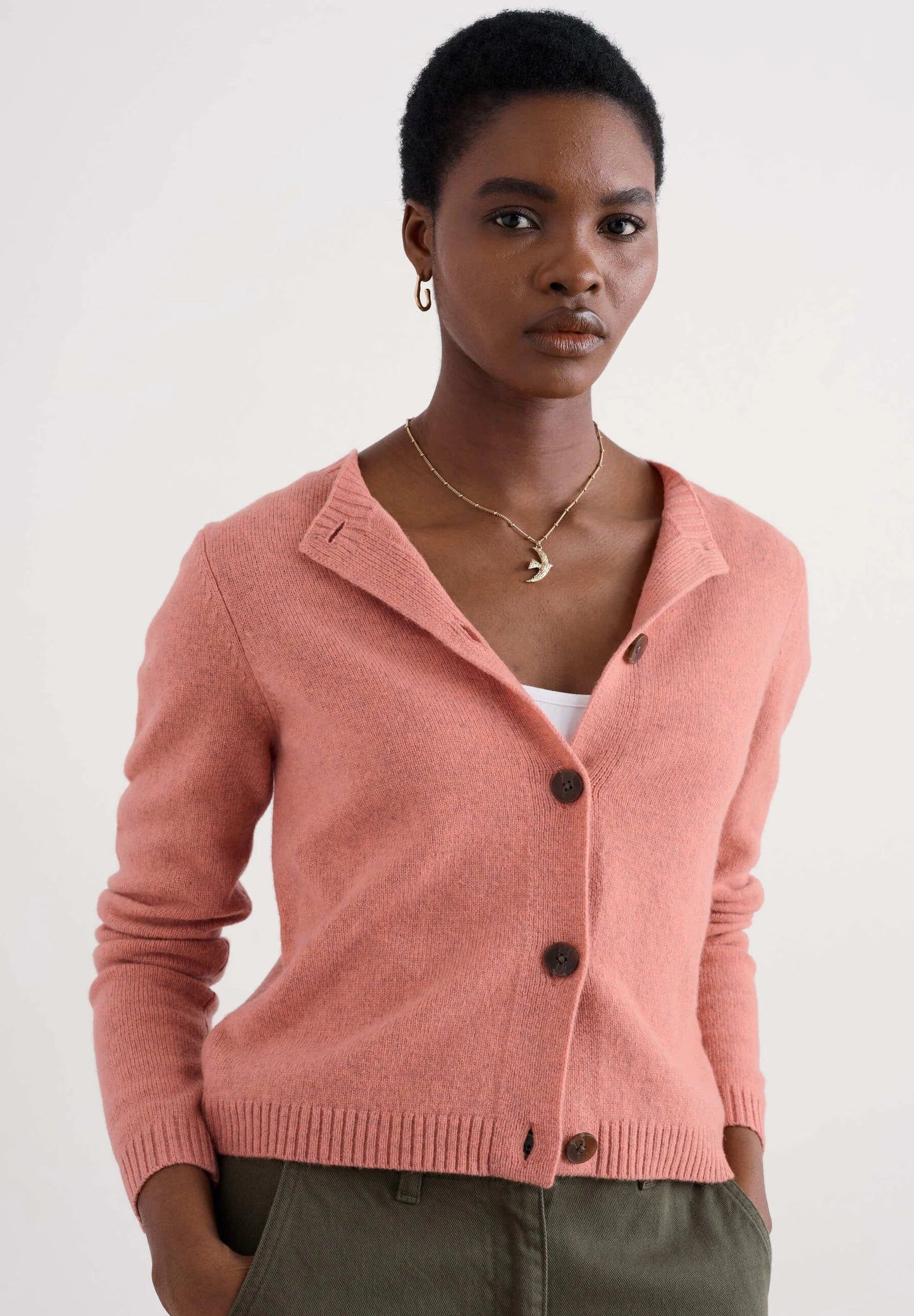 TERN TIDE CARDIGAN - DUSTY ROSE