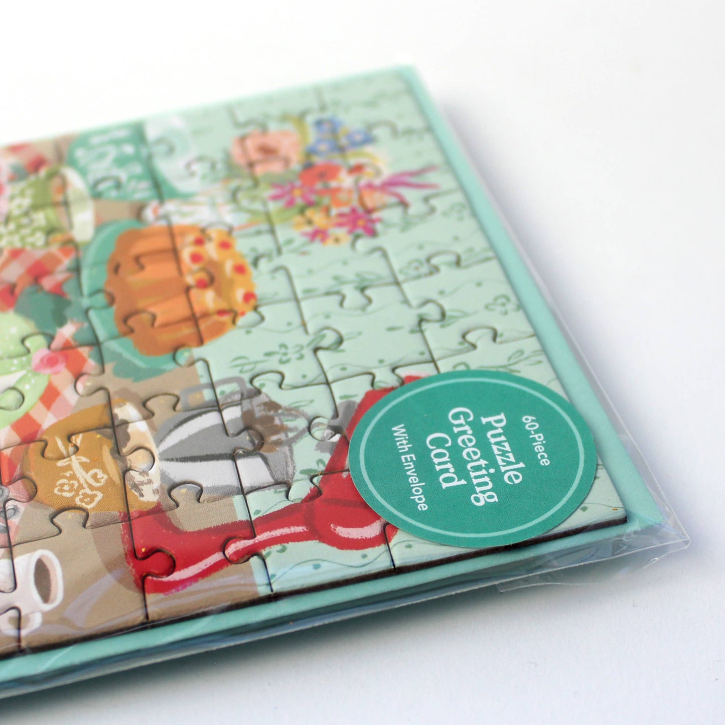 PUZZLE GREETING CARD - RETRO KITCHEN