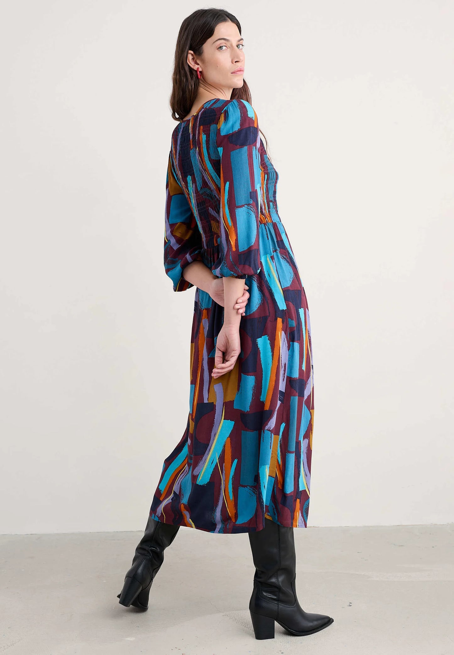 MEADOWSWEET DRESS - ZENNOR STACK DARK RYE